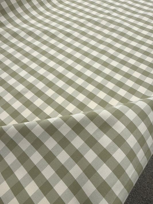 Khaki plaid, by the yard