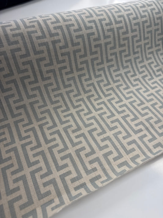 Schumacher, temple, blue, by the yard