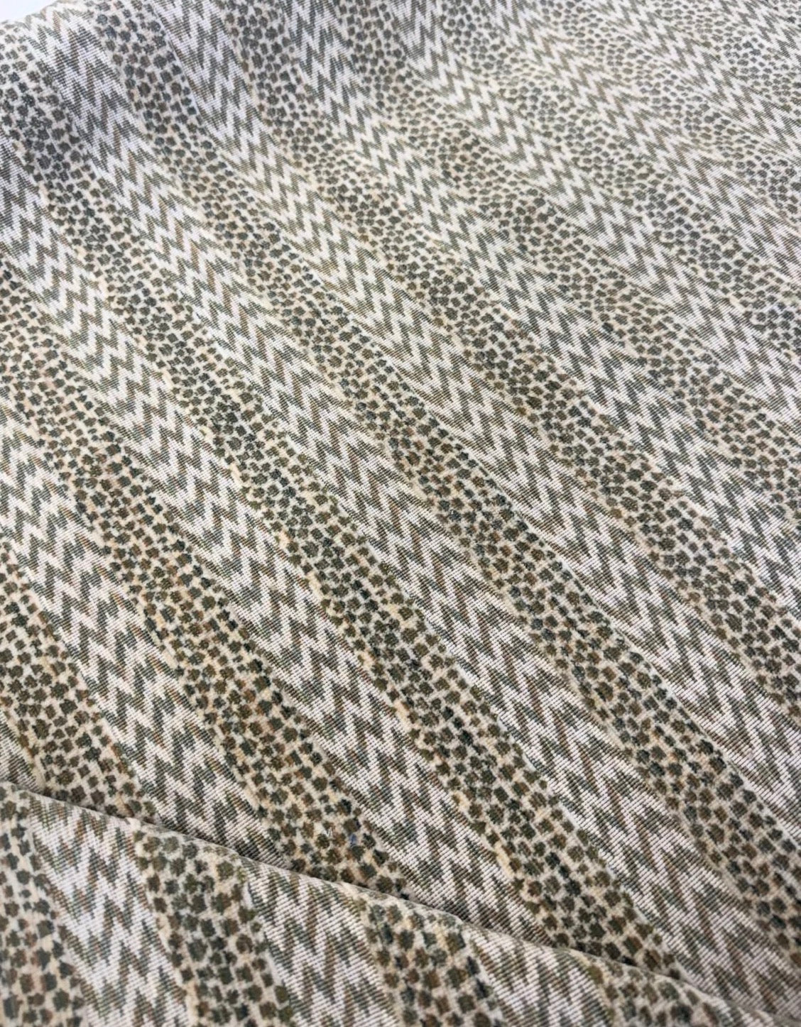 Suzanne Tucker, ocelot, green, by the yard