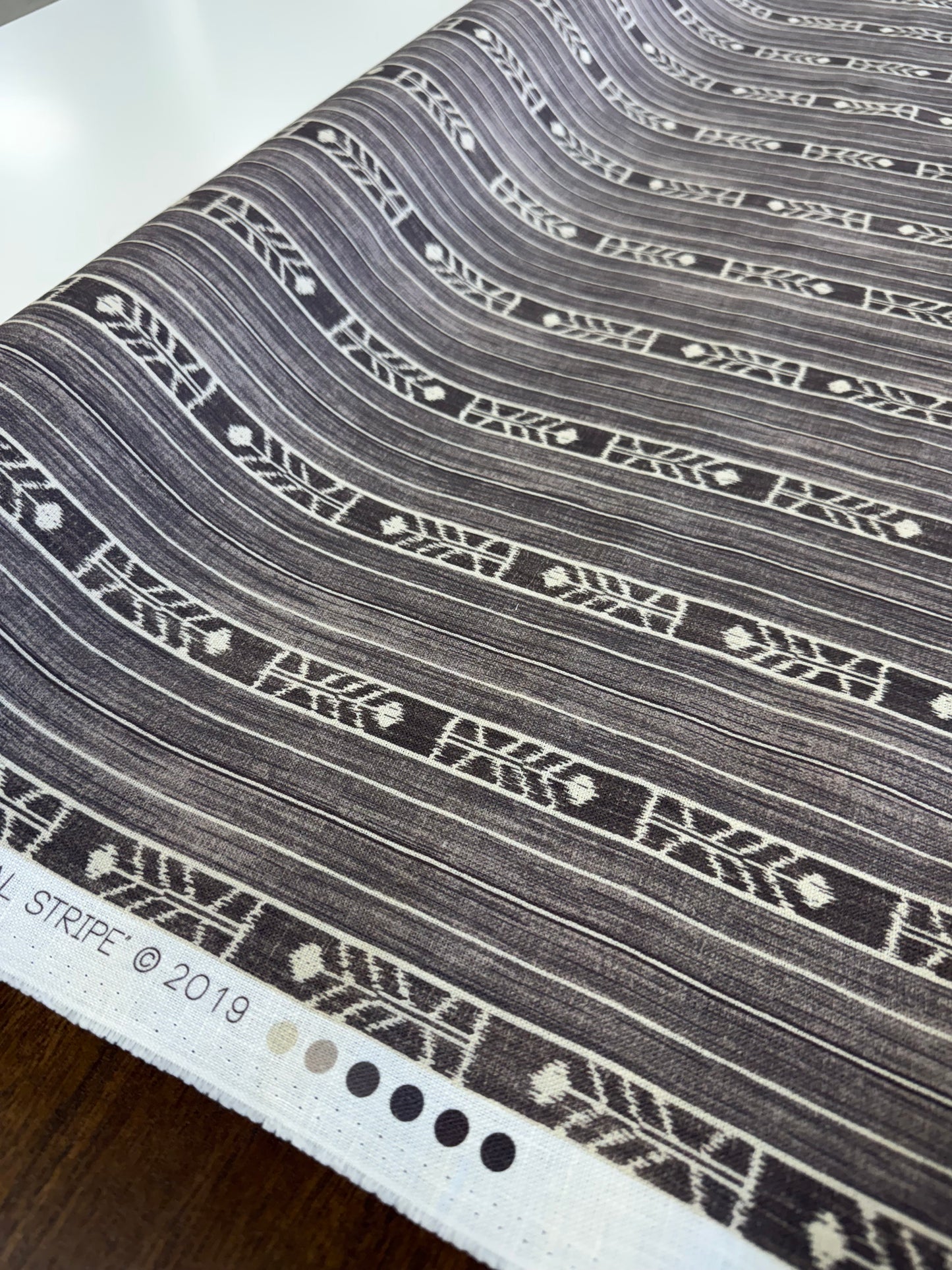 Schuyler Samperton, bengal stripe, brown, 3.5 yards