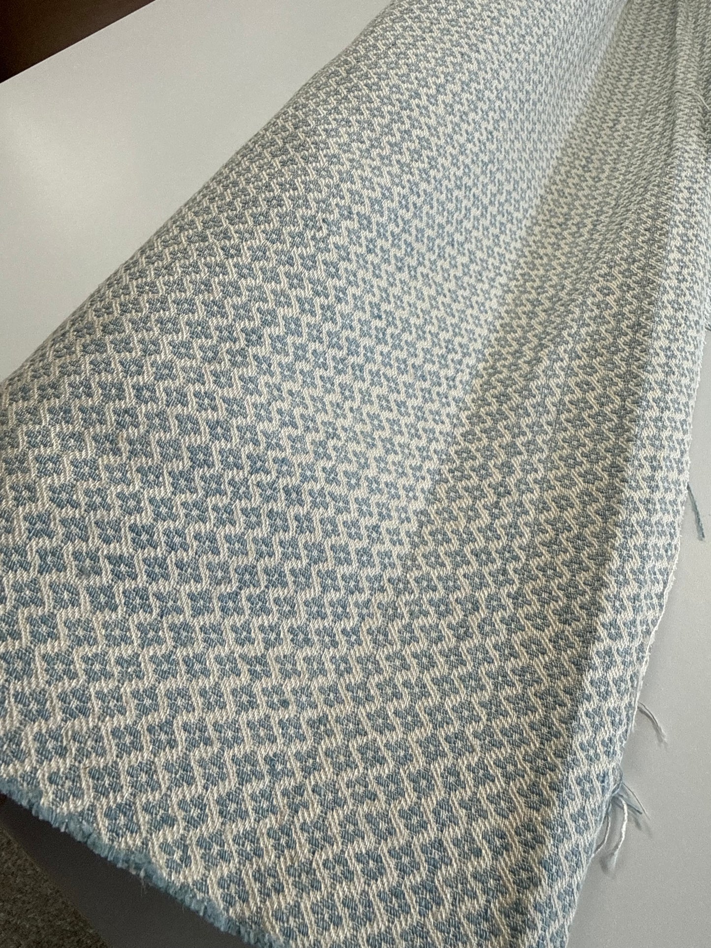 SUSAN DELISS, Mini Weave in Sky Blue, 3.4 yards, $280 all