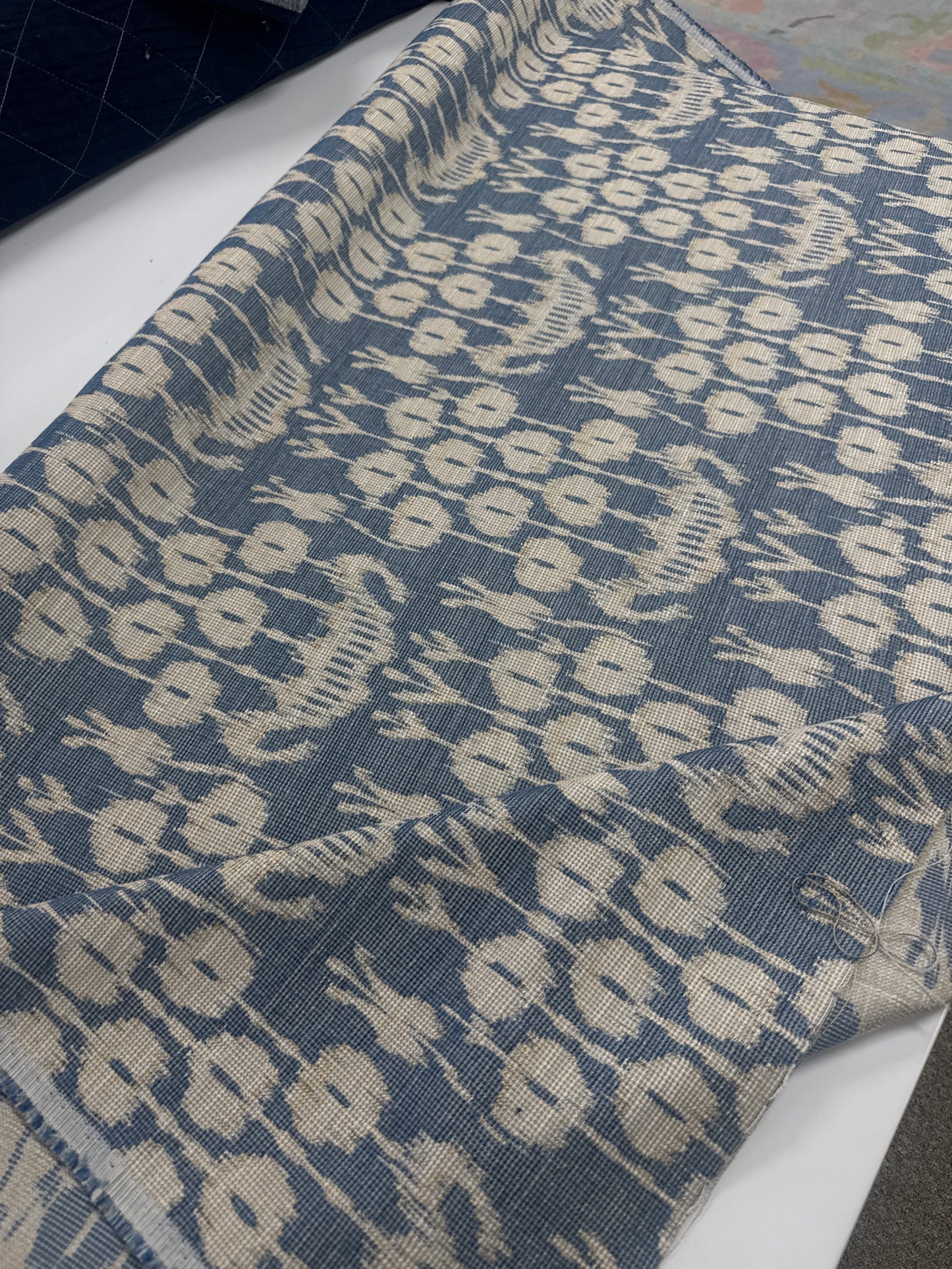 Blue fabric, 1.4 yards