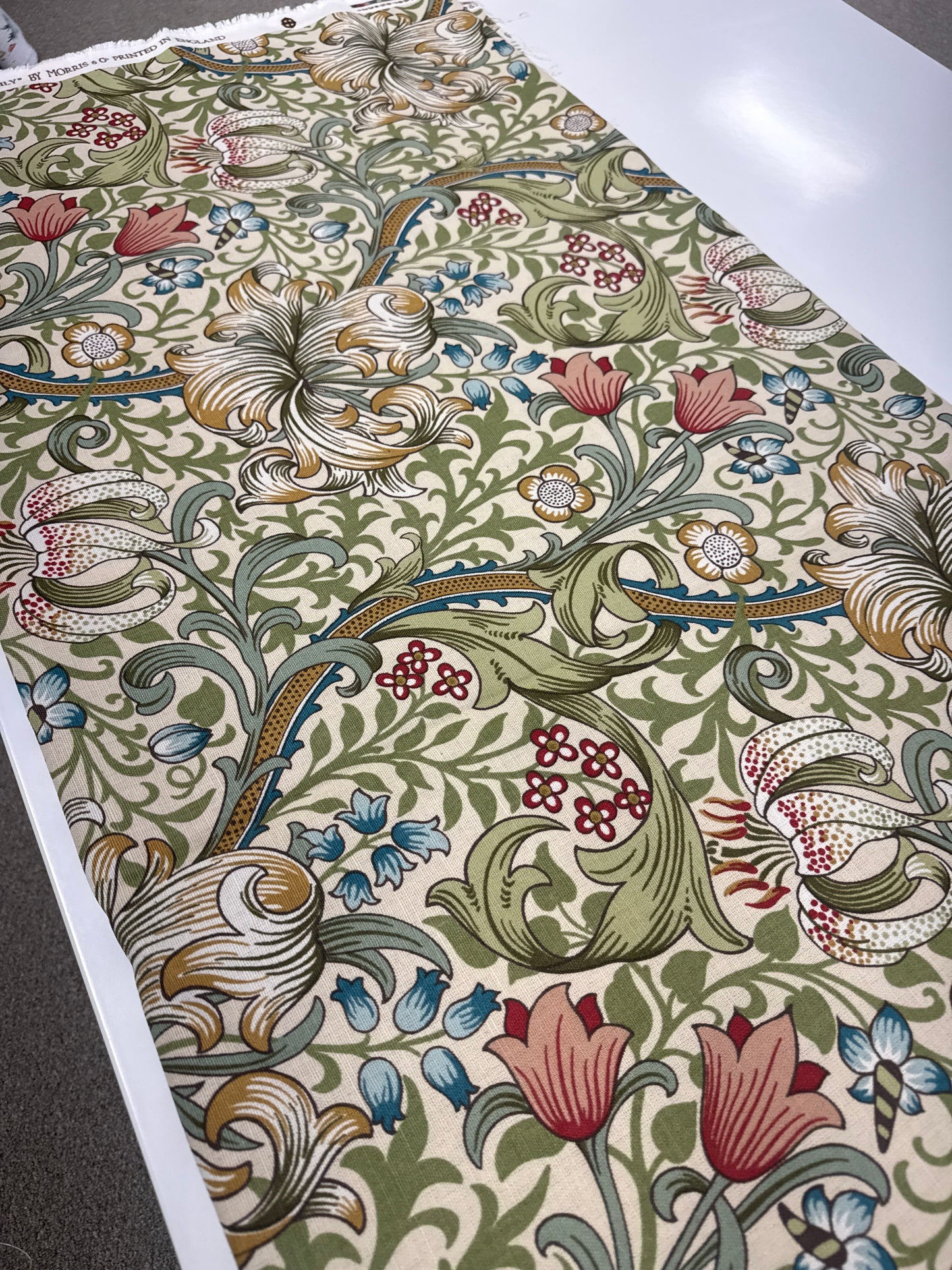 Morris & Co, Golden Lily, by the yard