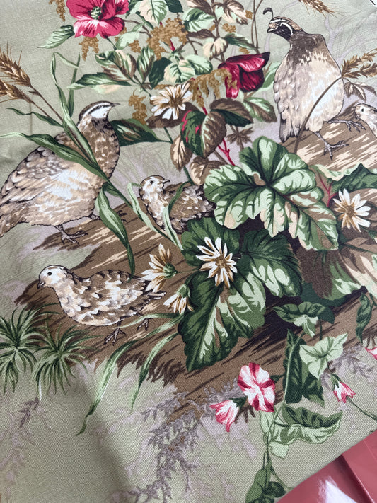 Scalamandre Edwin's, Covey Linen Print, by the yard