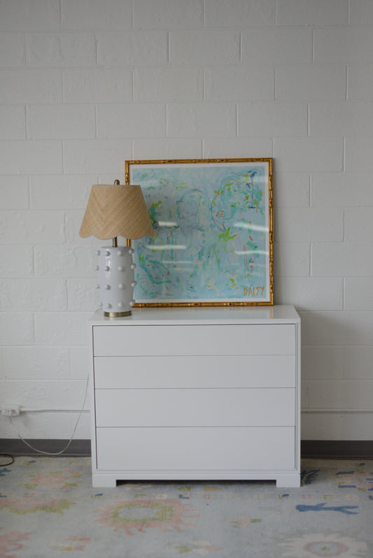 White custom chest of drawers