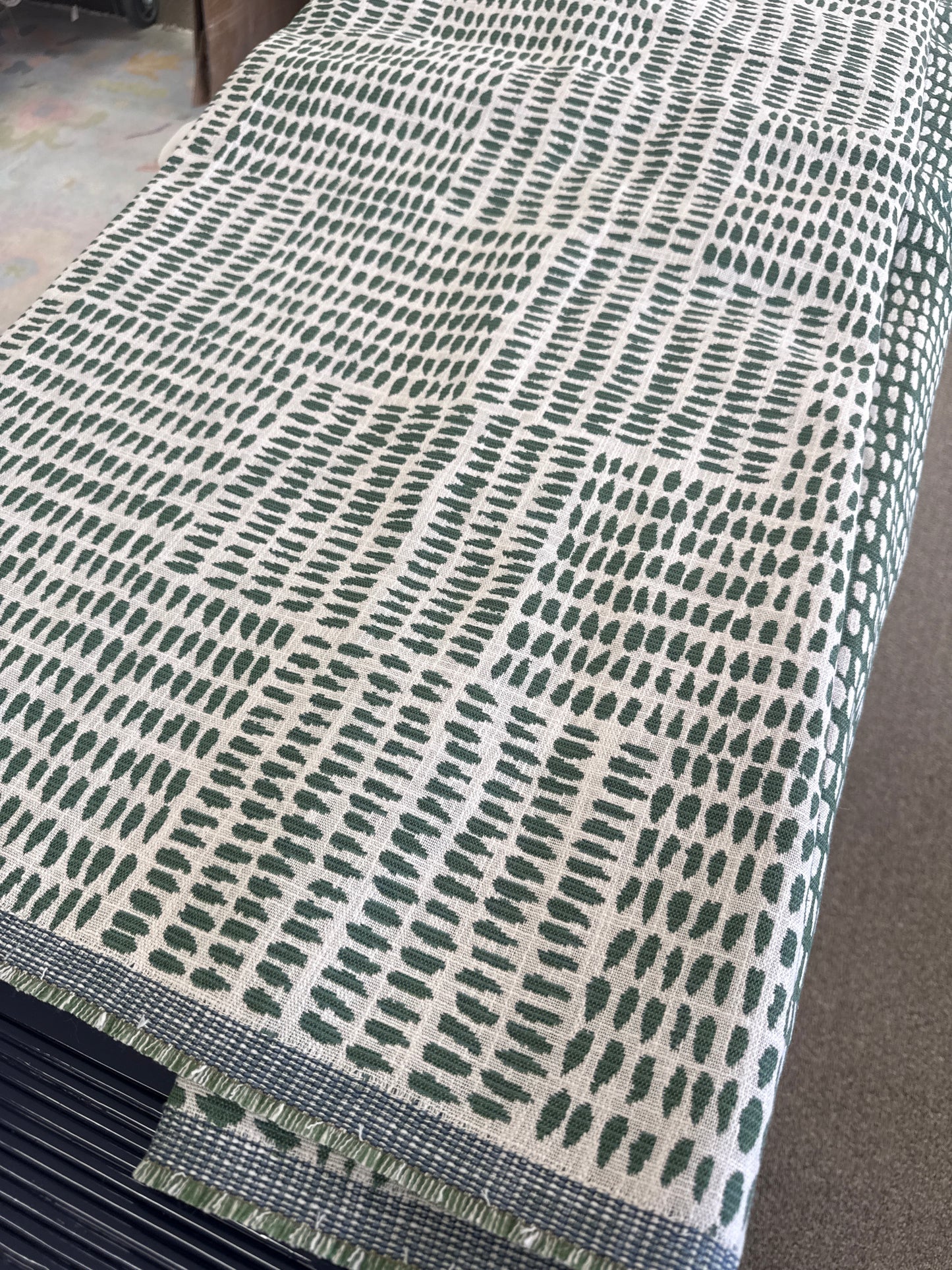 Sister Parish, Albert Performance Fabric (Reversible) Spruce 2.8 yards