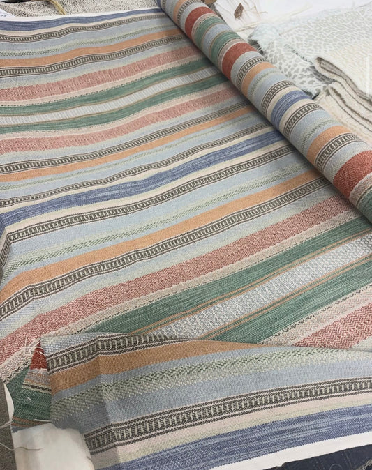 Mulberry, rustic stripe 2.8y by the yard