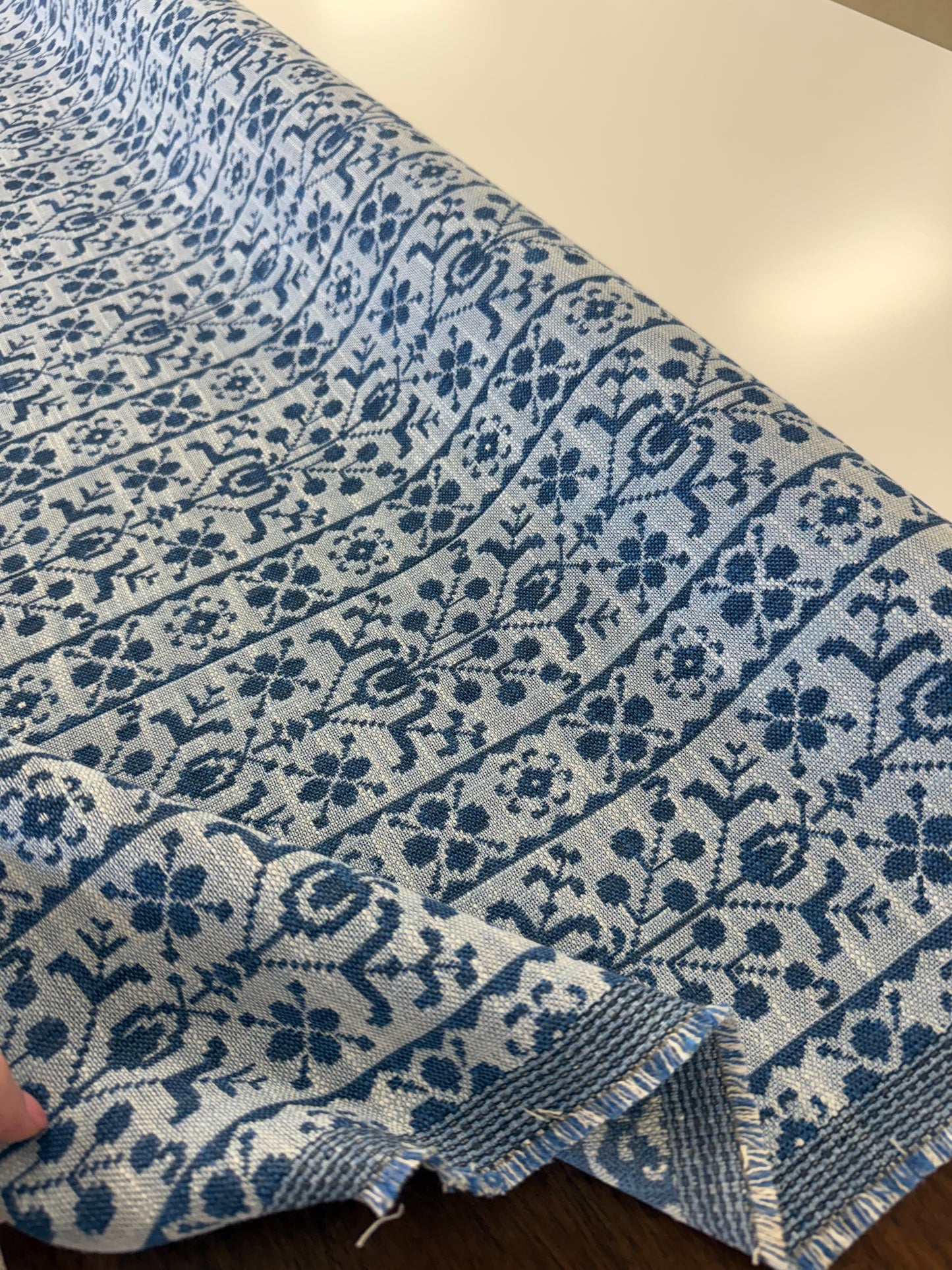 Sister Parrish, Georgina Performance Fabric, blue, 2.4 yards