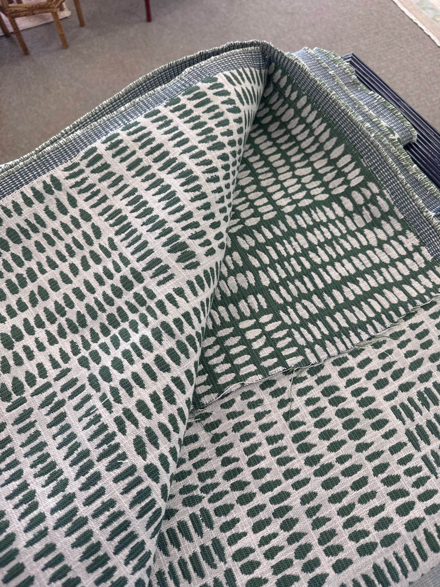 Sister Parish, Albert Performance Fabric (Reversible) Spruce 2.8 yards