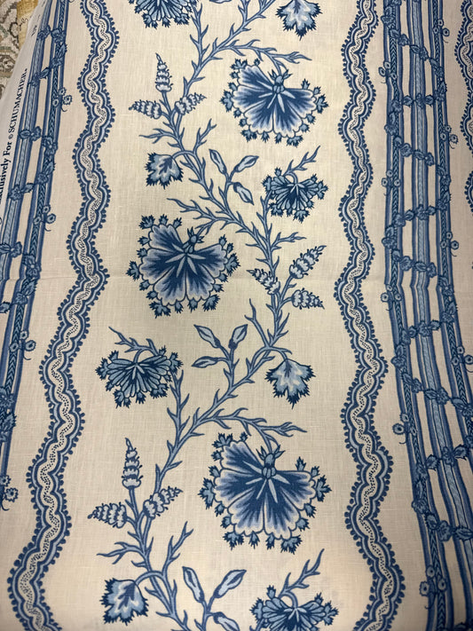 Schumacher, parvati floral stripe, 3.75 yards