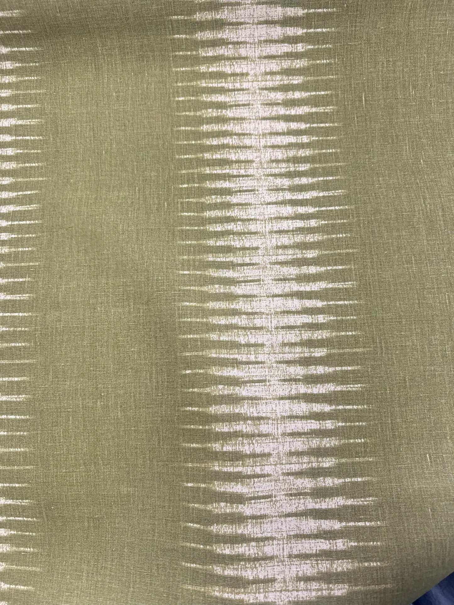 Peter Dunham, ikat, olive, 2-1/8