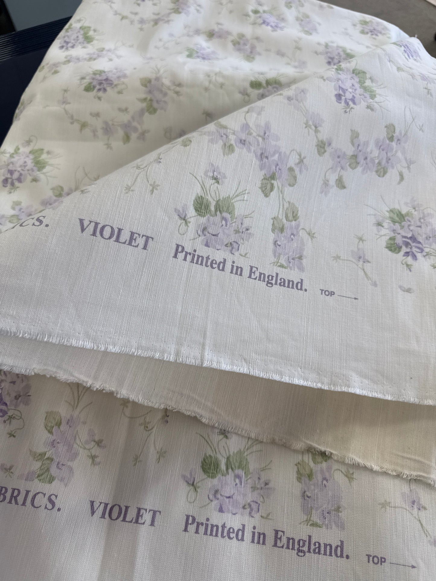Bennison Fabrics, violet, by the yard