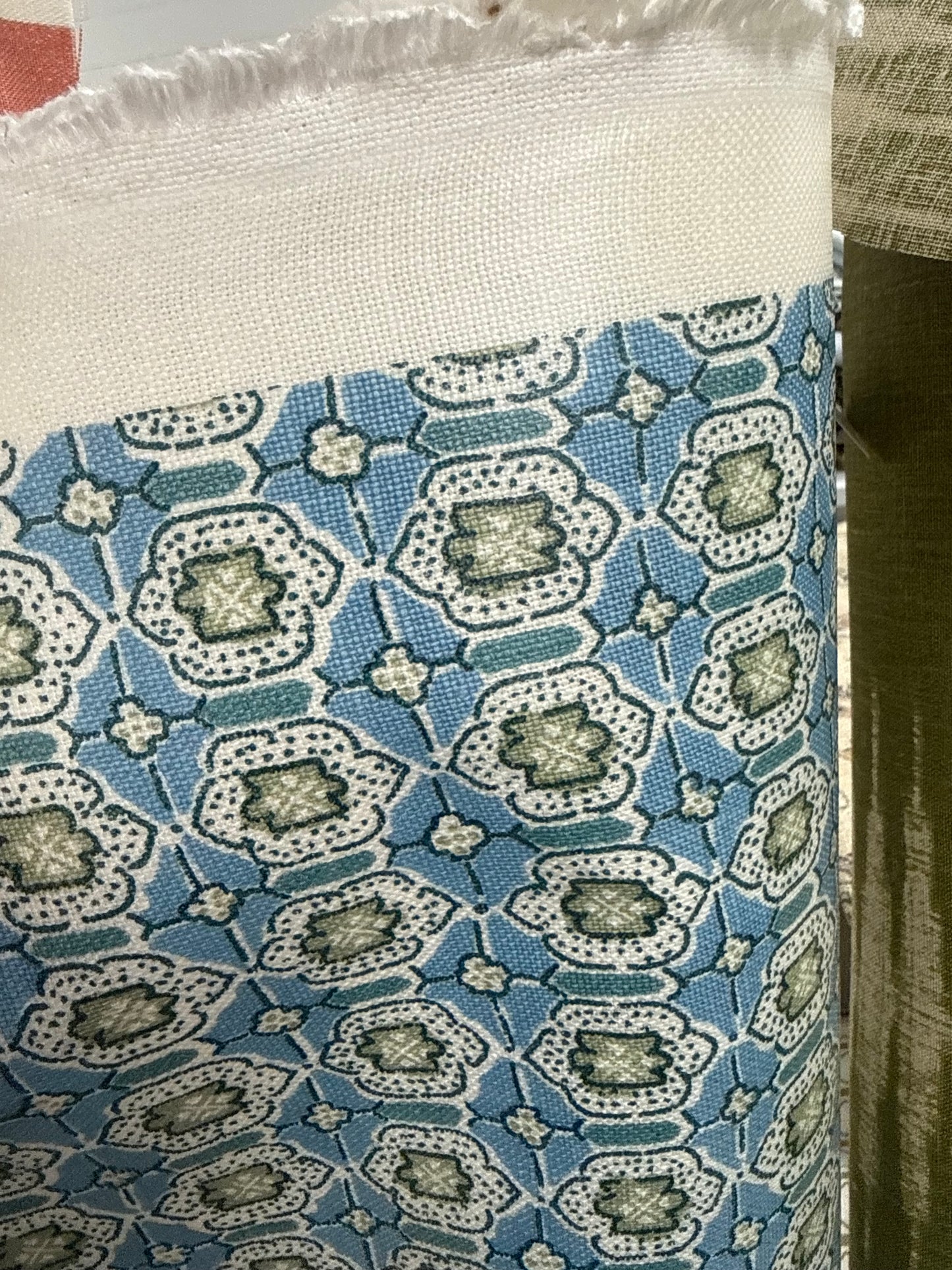 Laminted, elizabeth Eakins, lanterns 6.4 yards