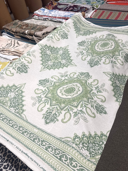 Schumacher, montecito medallion, by the yard