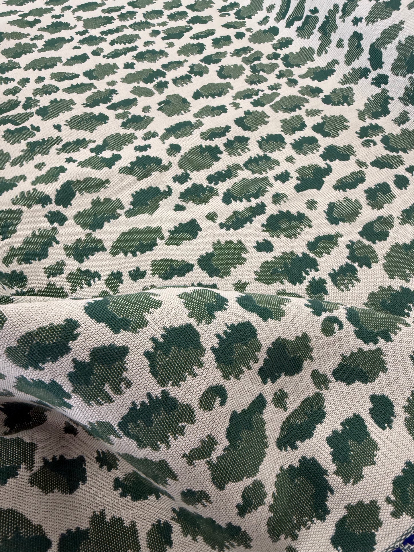 Perennials, indoor outdoor green animal print, 1.2 yards
