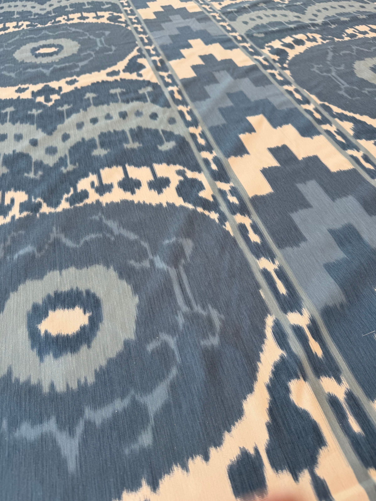 Schumacher samarkand Ikat 2 Porcelain, 2 yards