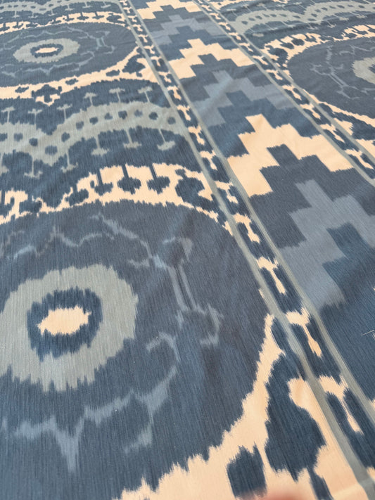 Schumacher samarkand Ikat 2 Porcelain, 2 yards
