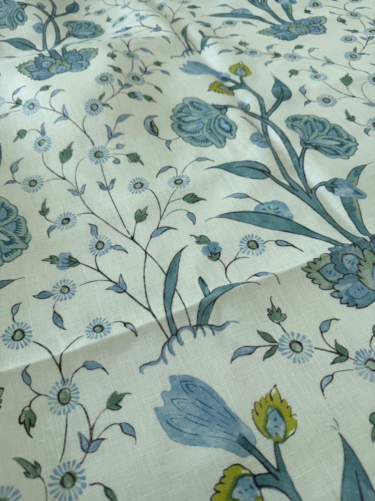 Schumacher Khilana Floral Peacock 1.5 Yards