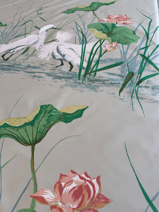 Dorothy Draper Snowy Egret Mint 2 yards