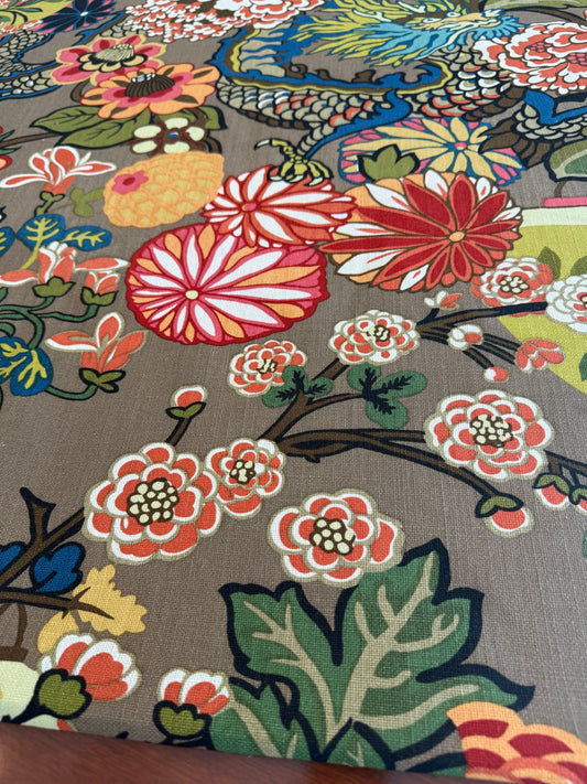 Schumacher Chiang Mai Dragon Mocha 3 Yards