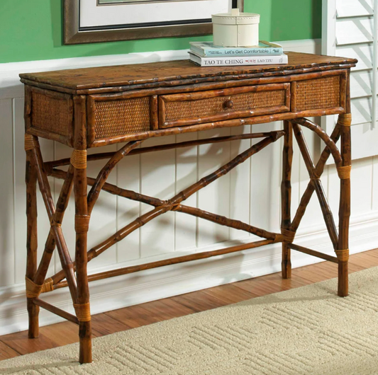 Burnt Tortoise bamboo English Console