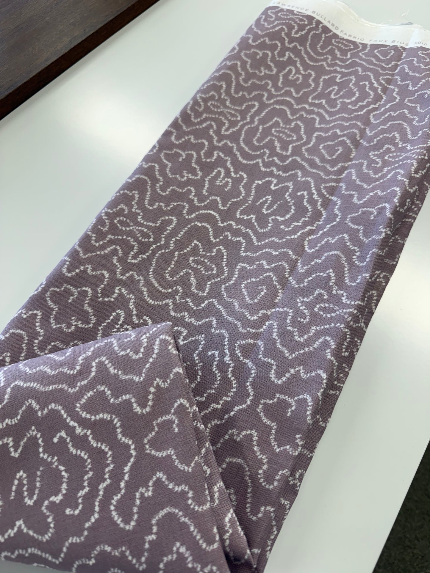 Martyn Lawrence, faux bios, purple, 1.1 yards