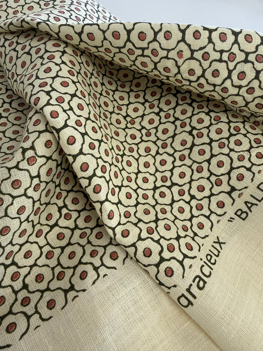 Jeffrey Bilhuber, Baldwin, green and pink, 1 yard