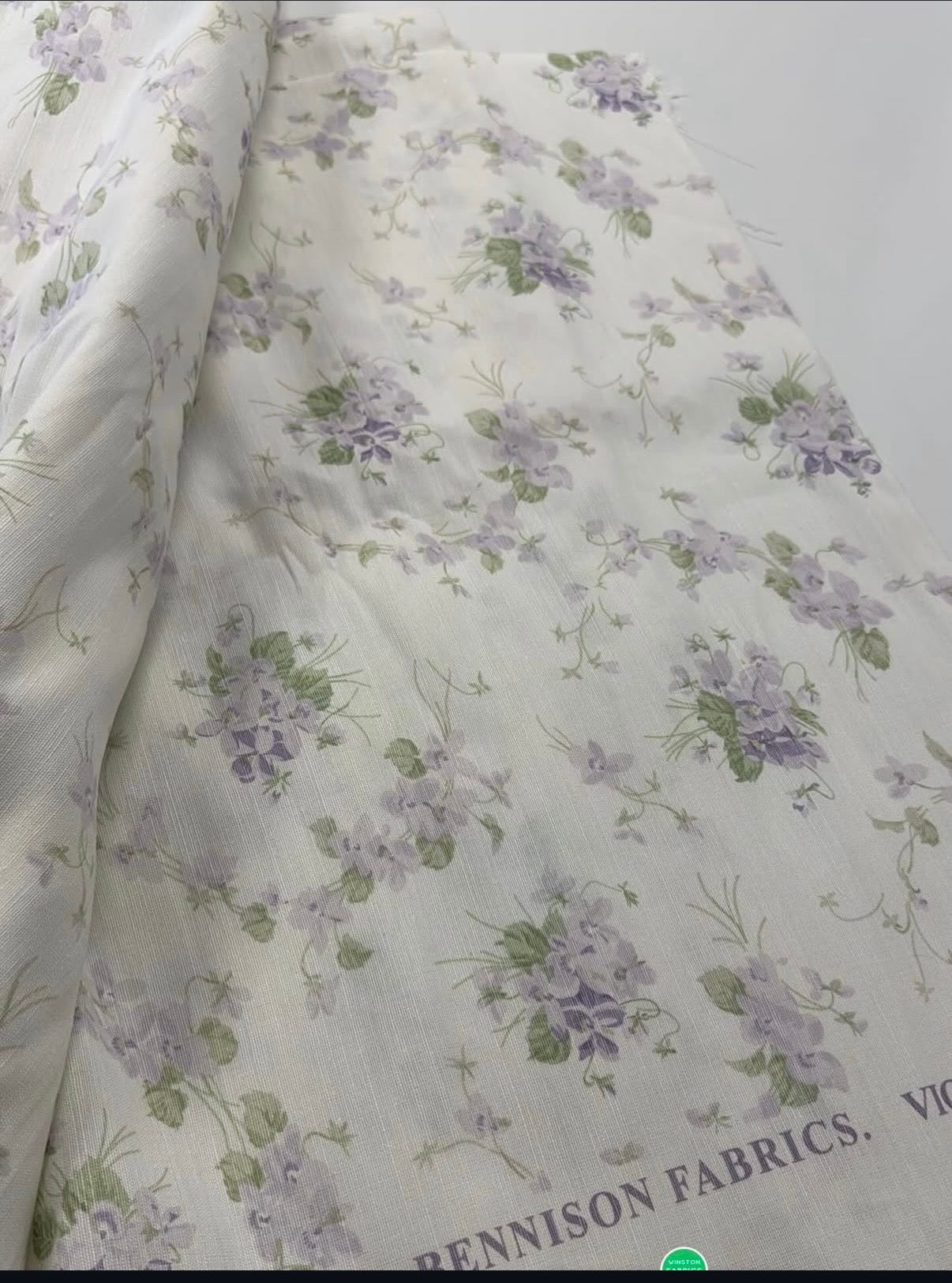 Bennison Fabrics, violet, by the yard