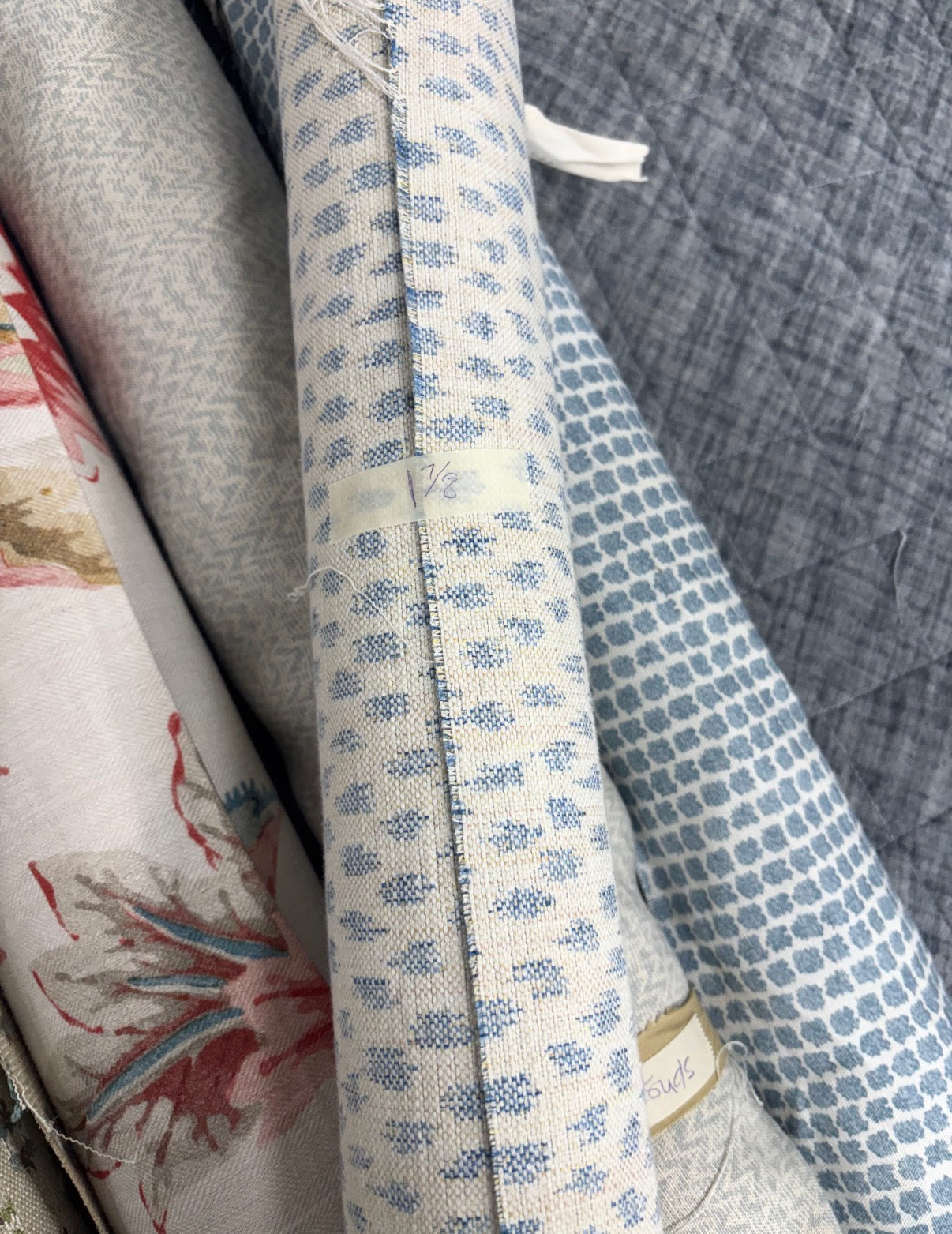 Lee Jofa Kemble Sky, reversible,  1.8 yards