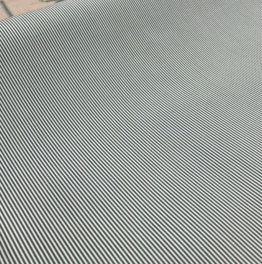 Green Ticking Stripe Fabric