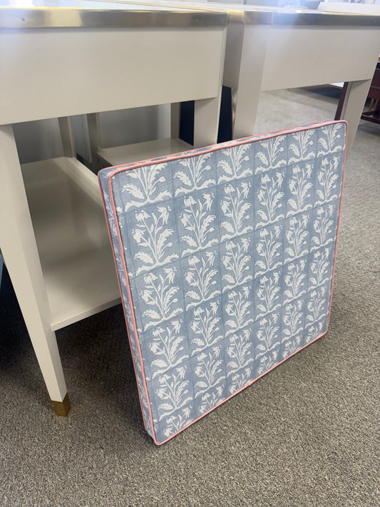 Upholstered Bulletin Board -Dusty Blue Botanical