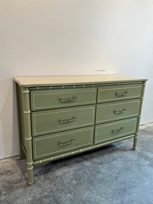 Faux Bamboo Dresser lacquered any color