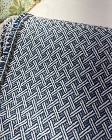 Pindler Carson Navy Indigo Fabric