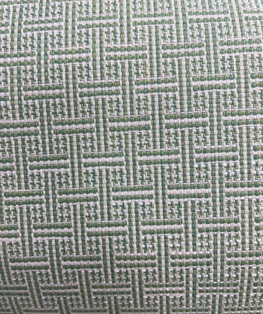 Schumacher indoor/outdoor green Brickell fabric